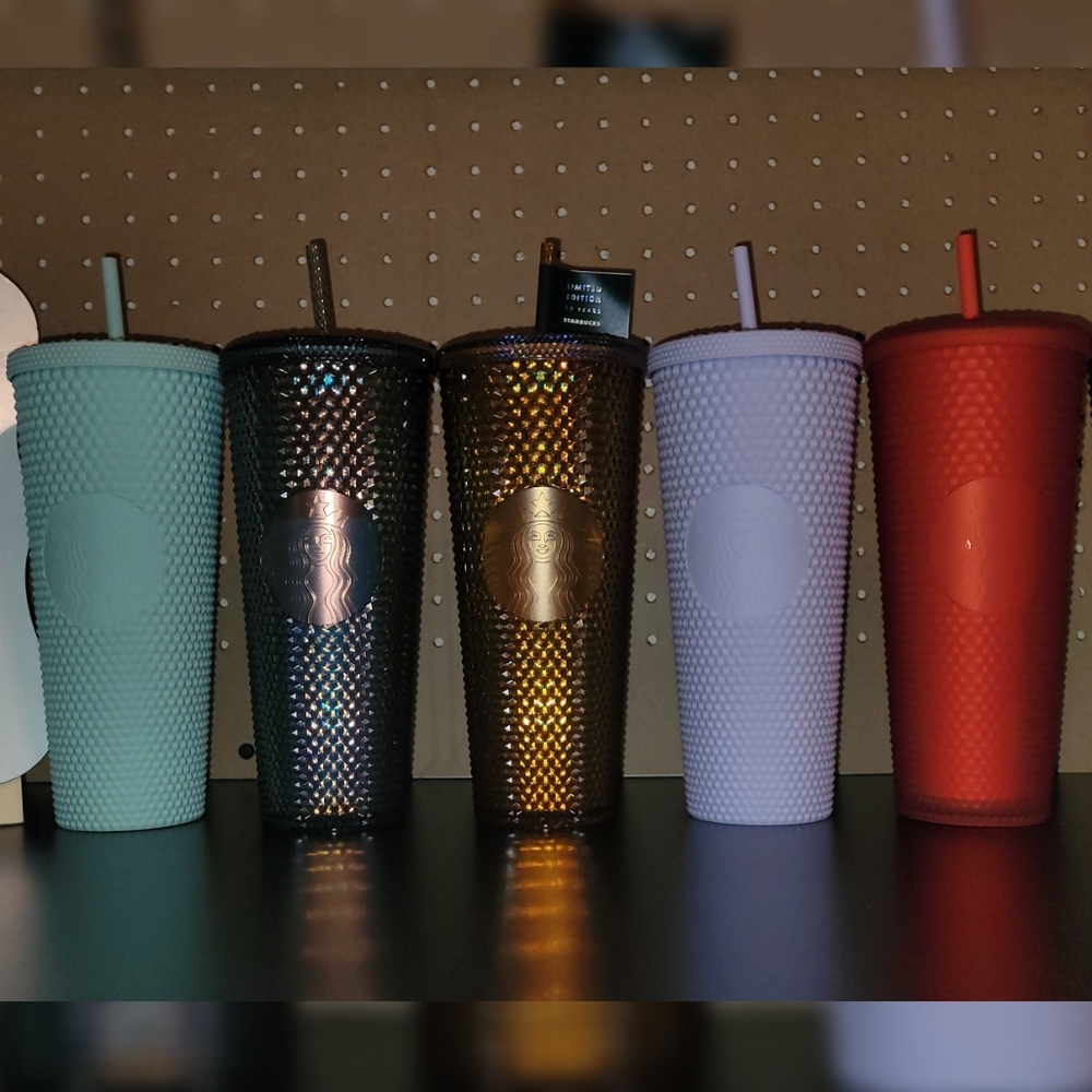 5 Studded Starbucks cups